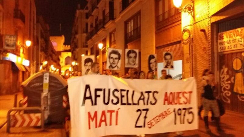 País Valenciá: Memòria i resistencia, 50 Aniversari. 27 de setembre 1975-2025