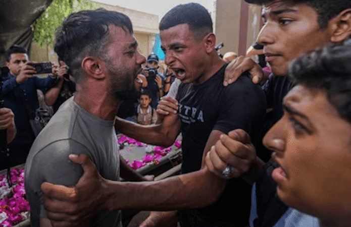 Jamás vi tantos hombres llorar