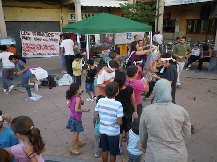Juegos con chavales en el Parke Alkosa