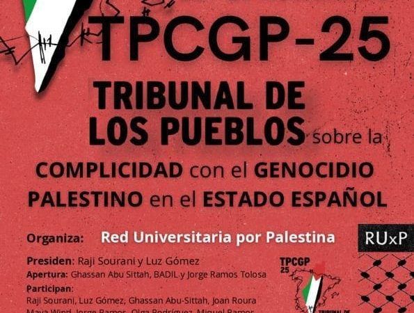 Arranca el TPCGP-25, una mirada a la complicidad en el genocidio de Gaza