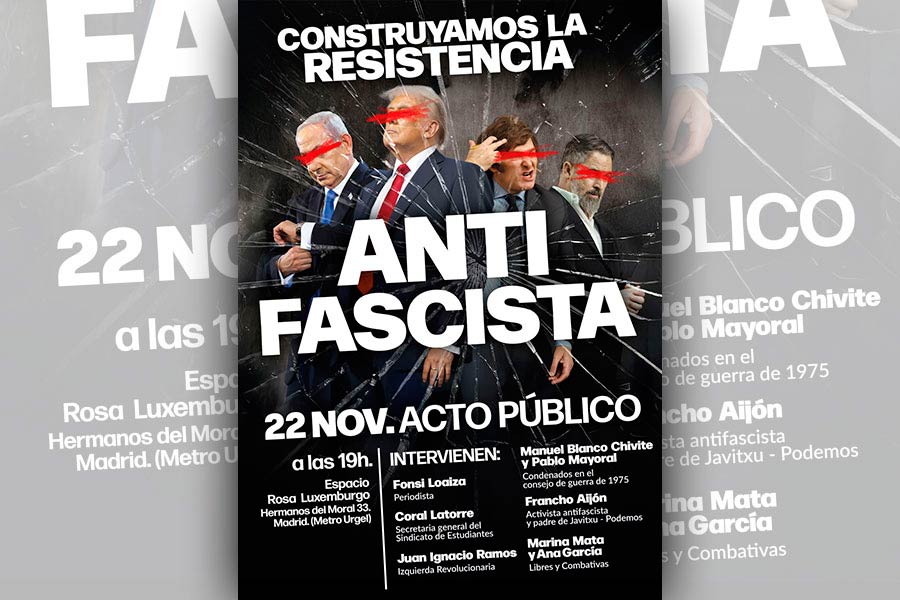 Acto público 22N: ¡¡¡Construyamos la Resistencia Antifascista!!!