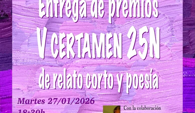 Leganés: Entrega de premios V Certamen 25N de relato y poesía