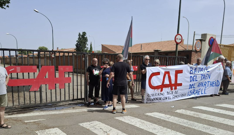 La española CAF en el Informe de empresas implicadas en la financiación de la ocupación y el crimen de genocidio