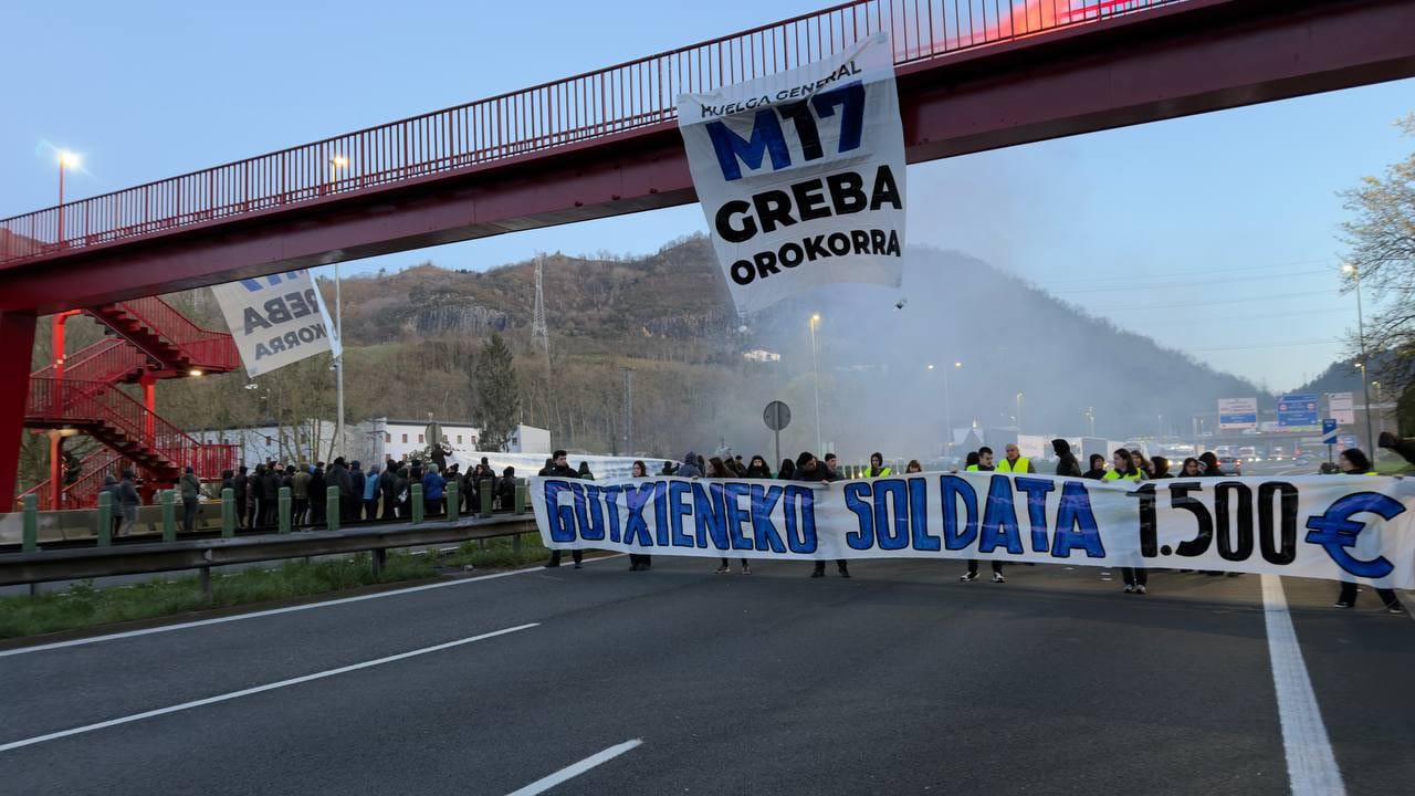 Huelga general en Euskal Herria: amplio seguimiento» y  presión por un SMI mínimo  de 1.500€