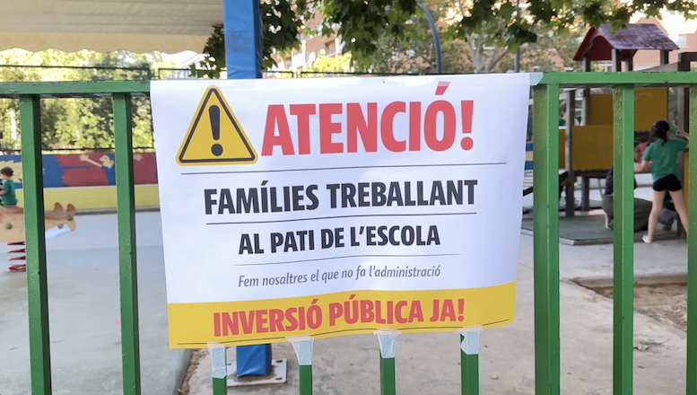 Valéncia: Més de 200 persones participen en l’acampada reivindicativa del CEIP Federico García Lorca