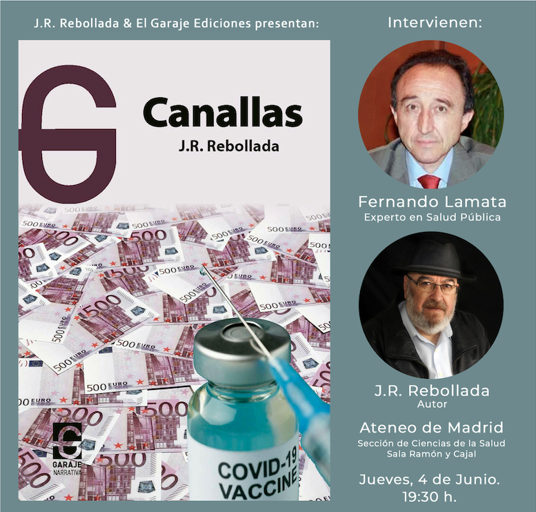 El periodista y documentalista José Ramón Rebollada presenta «Canallas», su tercera novela