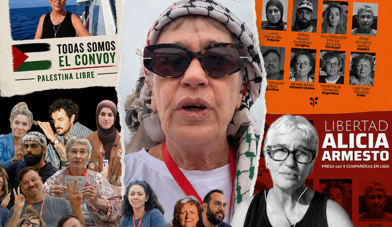 Alicia Armesto y la Flotilla terrestre por Gaza: Periodismo comprometido (Y Nota de última hora!!!)
