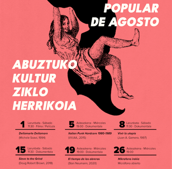 Iruñea: Abuztuko kultur ziklo herrikoia-Ciclo Cultural Popular de Agosto