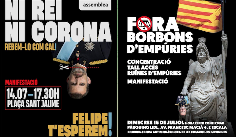 Convoquen mobilitzacions contra la visita dels reis a Catalunya