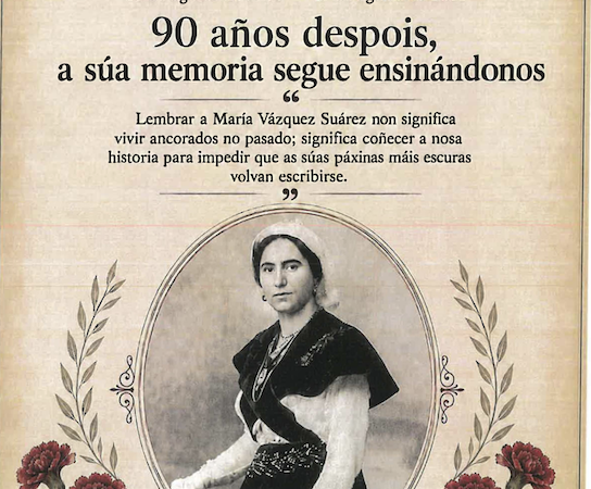 María Vázquez Suárez: una maestra frente al miedo, una memoria frente al olvido