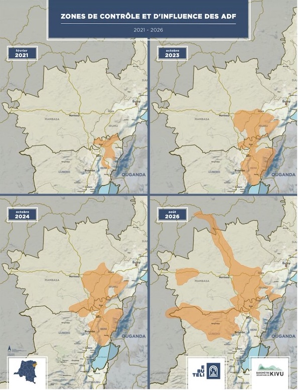 Porqué la sanguinaria milicia de las ADF sigue masacrando en el Congo pese a las ofensivas