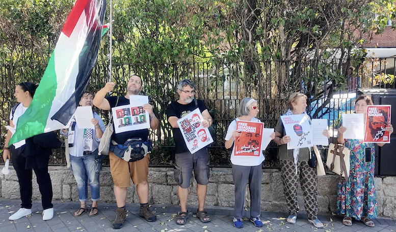 Con los cuerpos y las voces libertad para los 4 de la Global Sumud Flotilla encarcelados en Túnez