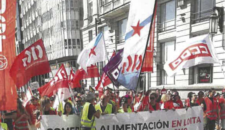 Gadis, Froiz e o comercio de alimentación sairon a rúa por un convenio digno