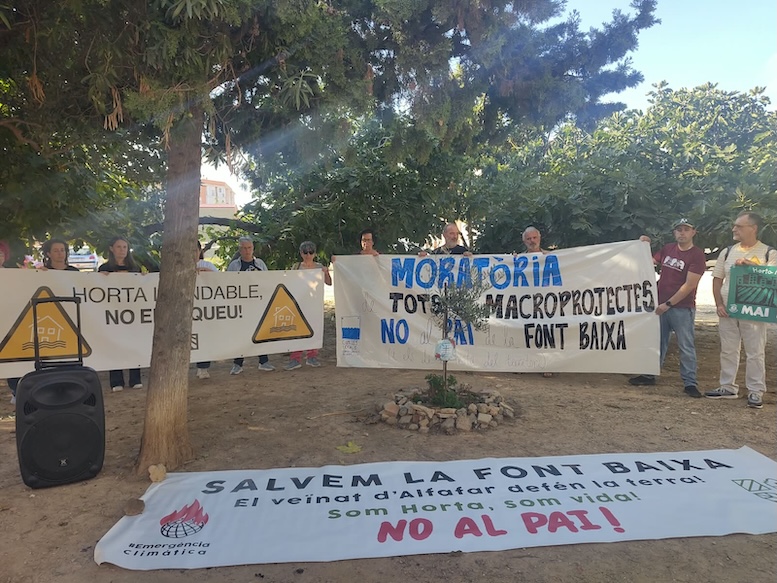 Campanya dels CLER “Contra les agressions a l’horta. Aturem el pai de la Font Baixa”