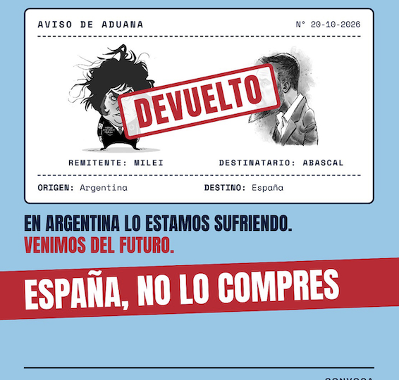 Madrid, ¡Milei no es bienvenido!