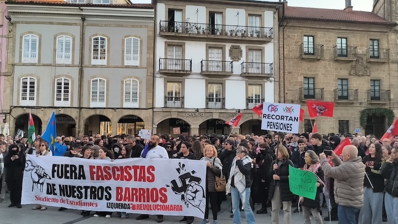 Asturies Antifascista responde a la visita del ultraderechista Abascal
