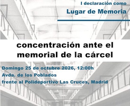 Concentración: XVIII Aniversario del derribo de la Cárcel de Carabanchel