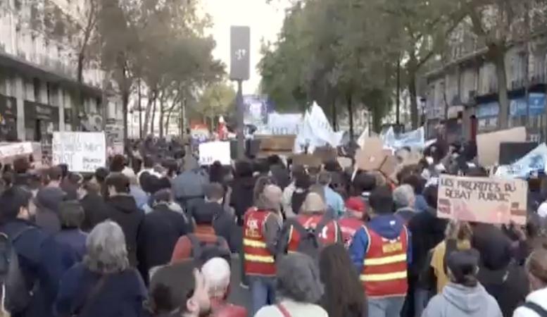 Sábado 17: Octubre Rojo en Francia,  800.000 manifestantes