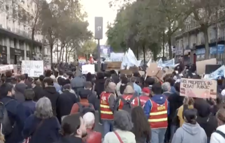 Sábado 17: Octubre Rojo en Francia,  800.000 manifestantes